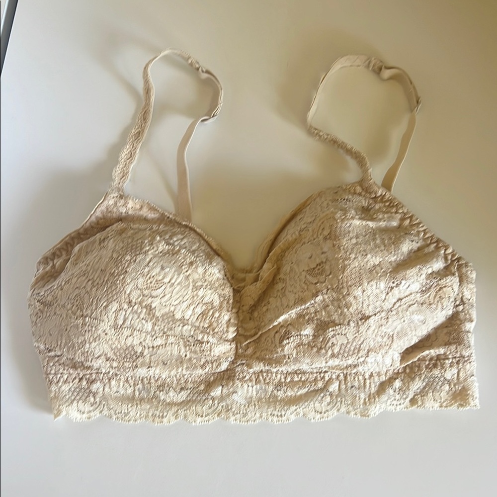 Cosabella Cream Lace Bralette Demi-Cup